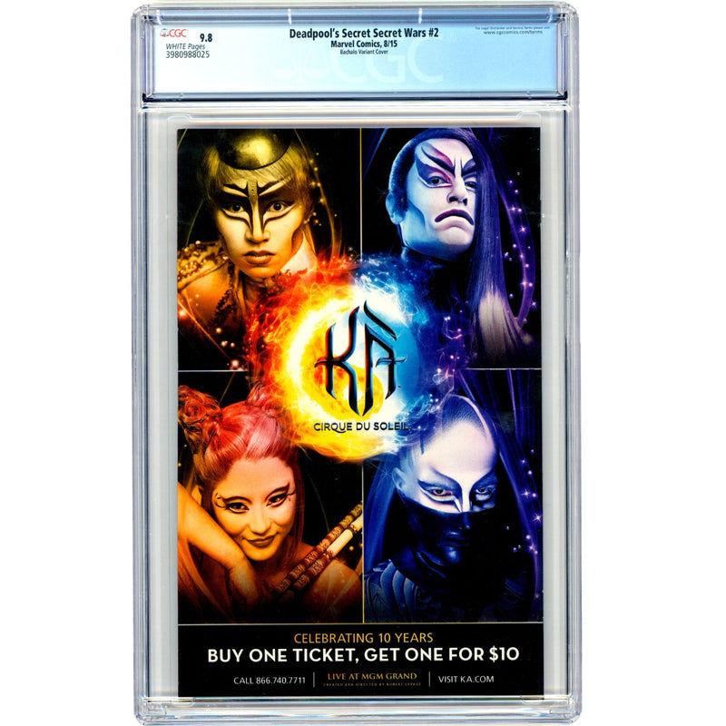 Deadpool's Secret Secret Wars: #2 [Chris Bachalo CGC 9.8] 2015 Comics Marvel Comics