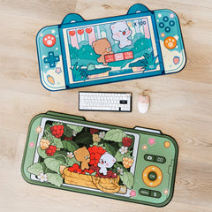 Milk Mocha Bear: Level Up Desk Mat Home Decor Milk Mocha Bear
