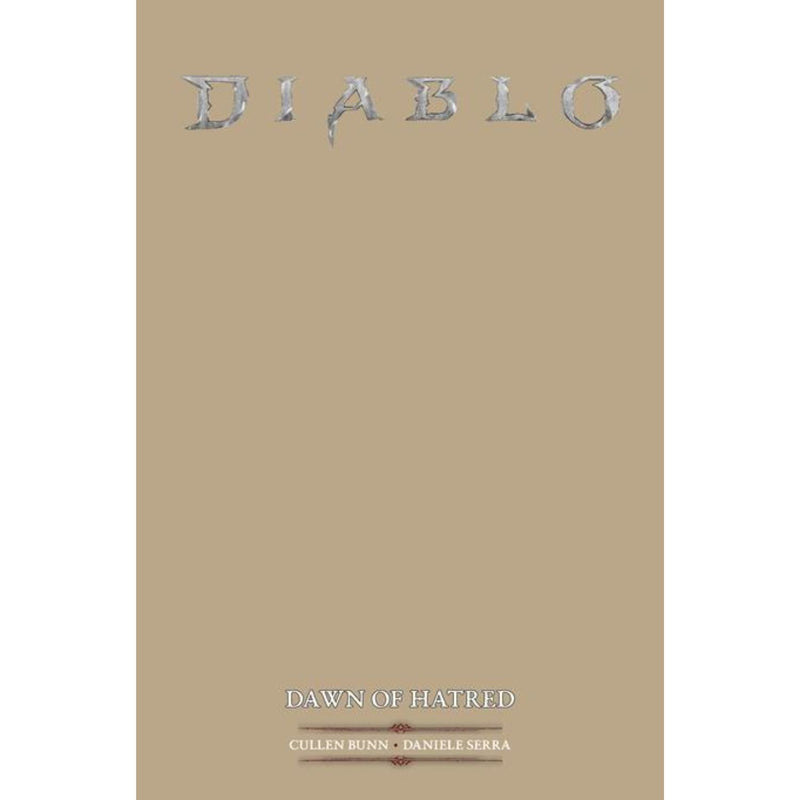 Diablo Dawn Of Hatred: #1 [Sketch Blank CVR E] 2026 Comics Titan Comics