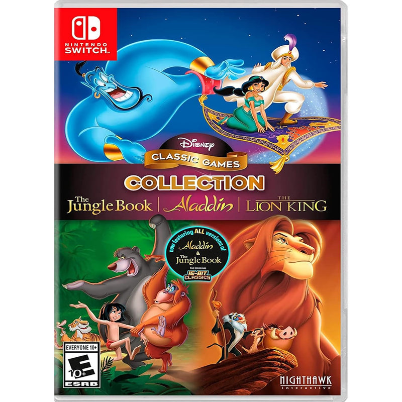 Disney Classic Games Collection - Jungle Book, Aladdin, Lion King [Nintendo Switch] Nintendo Switch Video Game Nighthawk Interactive