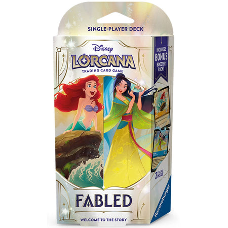 Disney Lorcana TCG: Fabled Starter Deck Bundle - 2 Decks [Set 9] Card Game Ravensburger