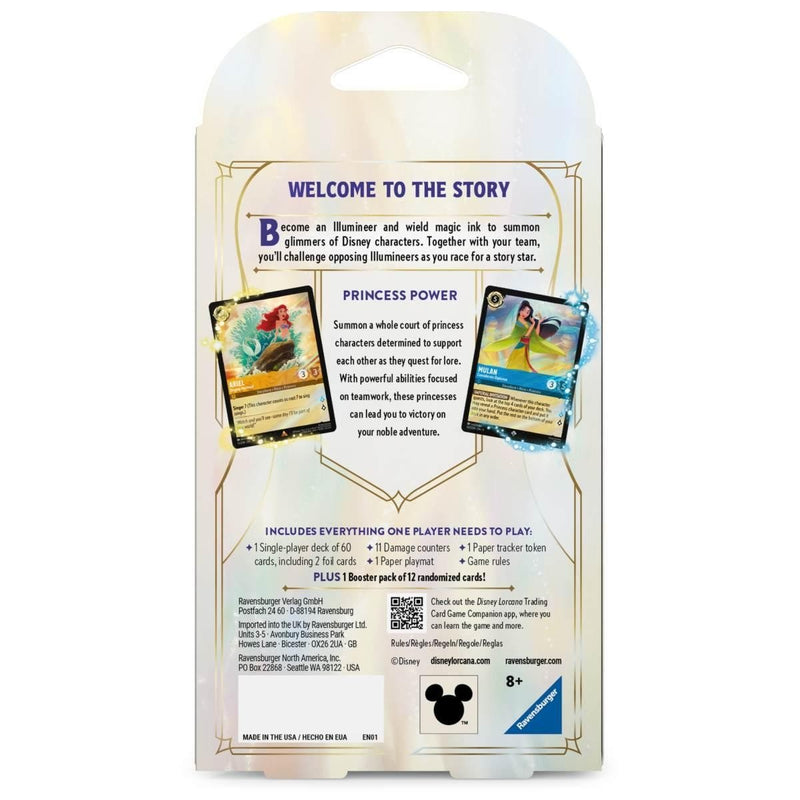 Disney Lorcana TCG: Fabled Starter Deck - Amber/Sapphire Card Game Ravensburger