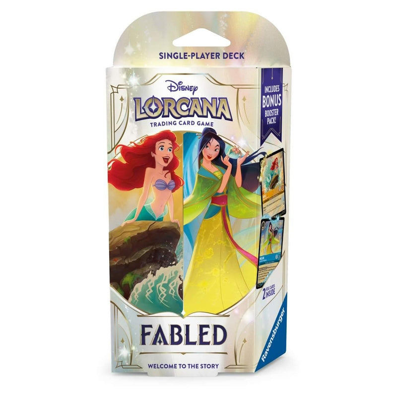 Disney Lorcana TCG: Fabled Starter Deck - Amber/Sapphire Card Game Ravensburger