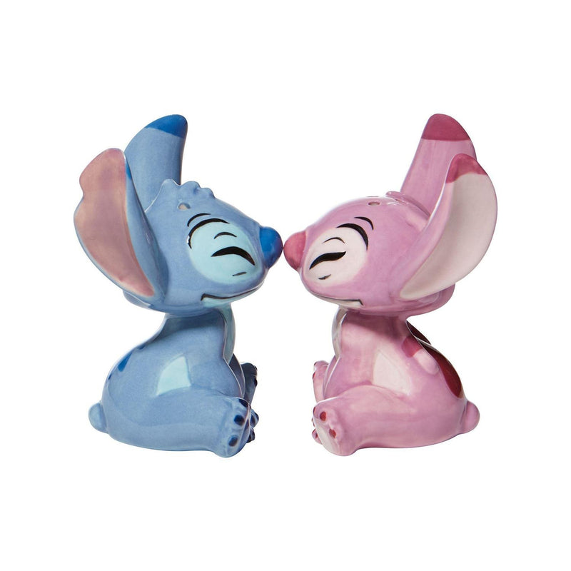 Enesco Disney Studio Brands: Stitch & Angel Salt and Pepper Shaker Set Collectible Enesco