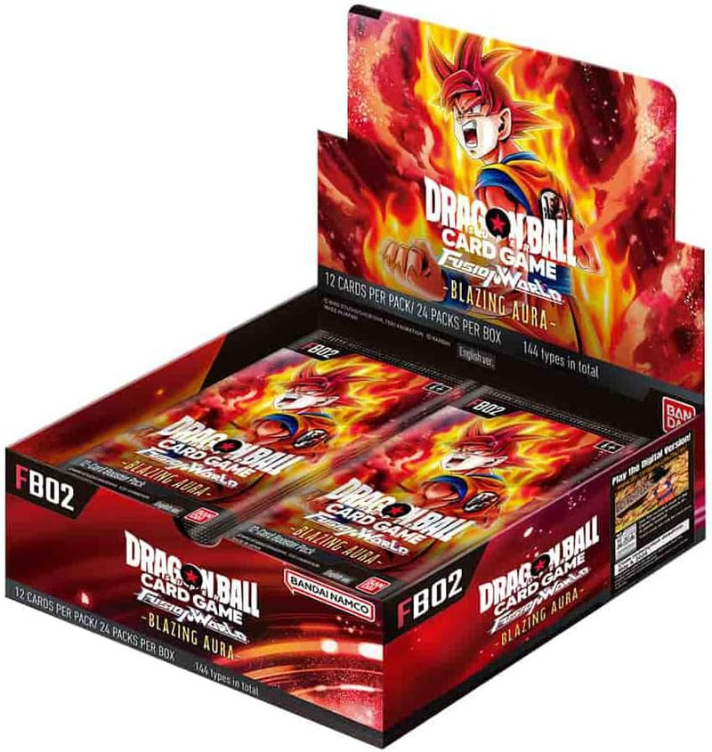 Dragon Ball Super Fusion World Blazing Aura Booster Box - 24 Packs Card Game Bandai Namco   