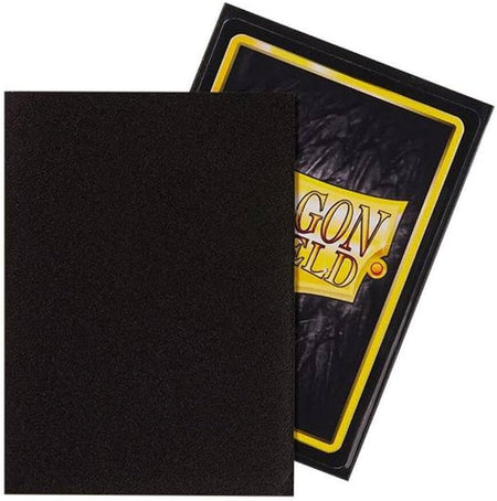 Dragon Shield Sleeves: Matte Black - 100 Standard Size Sleeves Card Game Dragon Shield   