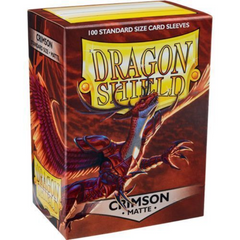 Dragon Shield Sleeves: Matte Crimson - 100 Standard Size Sleeves Card Game Dragon Shield   