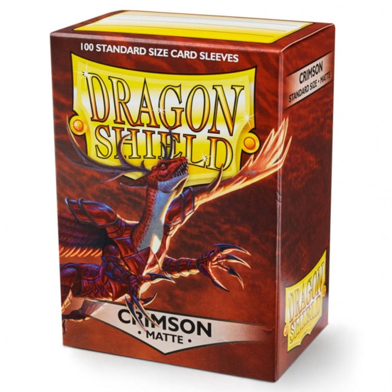 Dragon Shield Sleeves: Matte Crimson - 100 Standard Size Sleeves Card Game Dragon Shield   