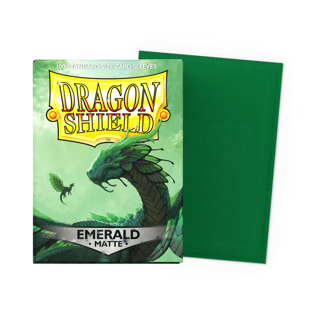 Dragon Shield Sleeves: Matte Emerald - 100 Standard Size Sleeves Card Game Dragon Shield   