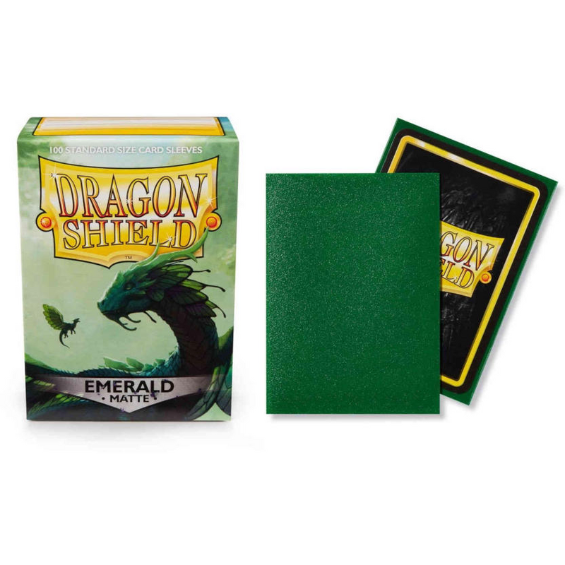 Dragon Shield Sleeves: Matte Emerald - 100 Standard Size Sleeves Card Game Dragon Shield   