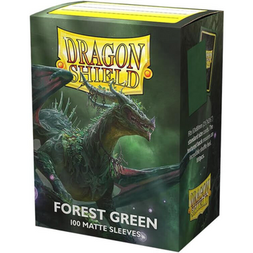 Dragon Shield Sleeves: Matte Forest Green - 100 Standard Size Sleeves Card Game Dragon Shield   