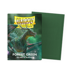 Dragon Shield Sleeves: Matte Forest Green - 100 Standard Size Sleeves Card Game Dragon Shield   