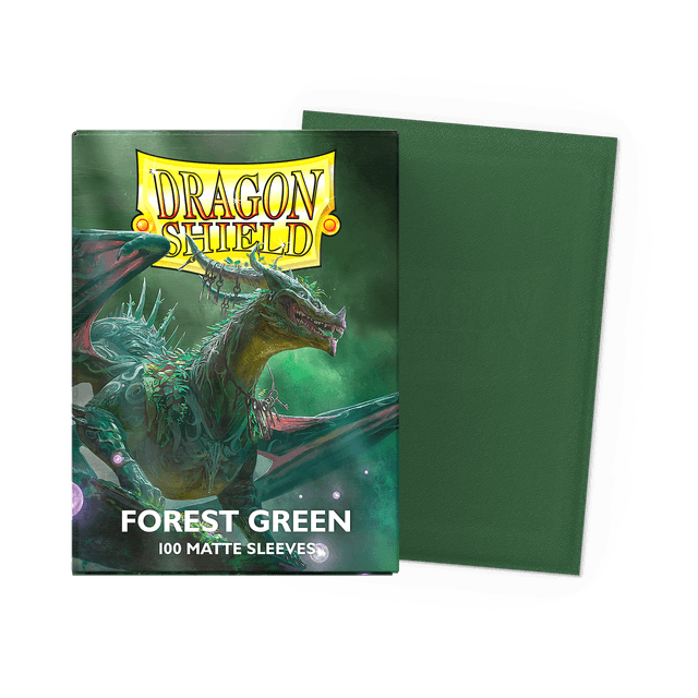 Dragon Shield Sleeves: Matte Forest Green - 100 Standard Size Sleeves Card Game Dragon Shield   