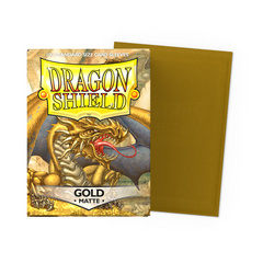 Dragon Shield Sleeves: Matte Gold - 100 Standard Size Sleeves Card Game Dragon Shield   