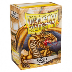 Dragon Shield Sleeves: Matte Gold - 100 Standard Size Sleeves Card Game Dragon Shield   