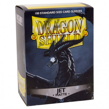 Dragon Shield Sleeves: Matte Jet - 100 Standard Size Sleeves Card Game Dragon Shield   