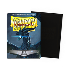 Dragon Shield Sleeves: Matte Jet - 100 Standard Size Sleeves Card Game Dragon Shield   