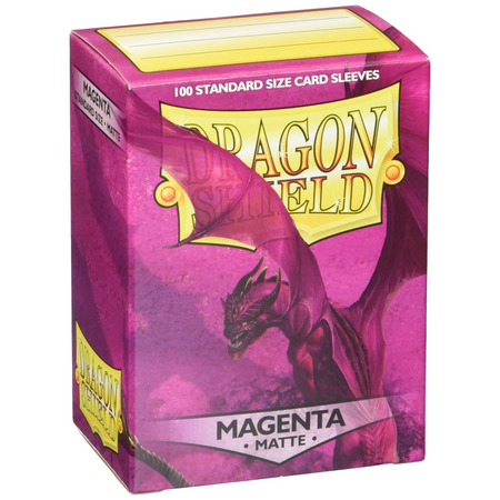 Dragon Shield Sleeves: Matte Magenta - 100 Standard Size Sleeves Card Game Dragon Shield   