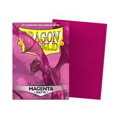 Dragon Shield Sleeves: Matte Magenta - 100 Standard Size Sleeves Card Game Dragon Shield   