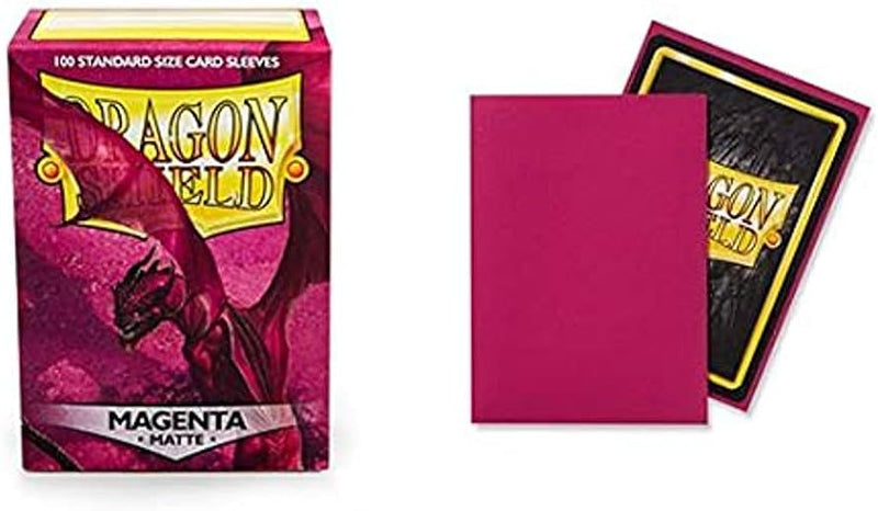 Dragon Shield Sleeves: Matte Magenta - 100 Standard Size Sleeves Card Game Dragon Shield   