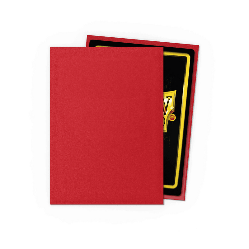 Dragon Shield Sleeves: Matte Ruby - 100 Standard Size Sleeve Card Game Dragon Shield   