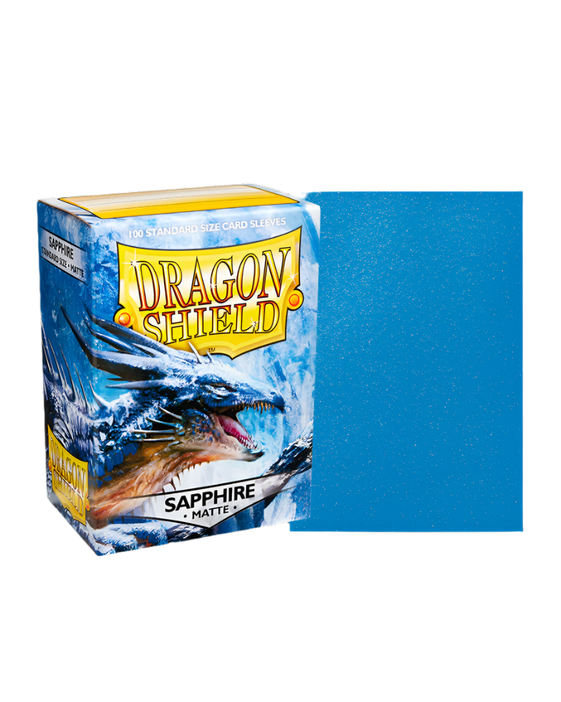 Dragon Shield Sleeves: Matte Sapphire - 100 Standard Card Sleeves Card Game Dragon Shield   