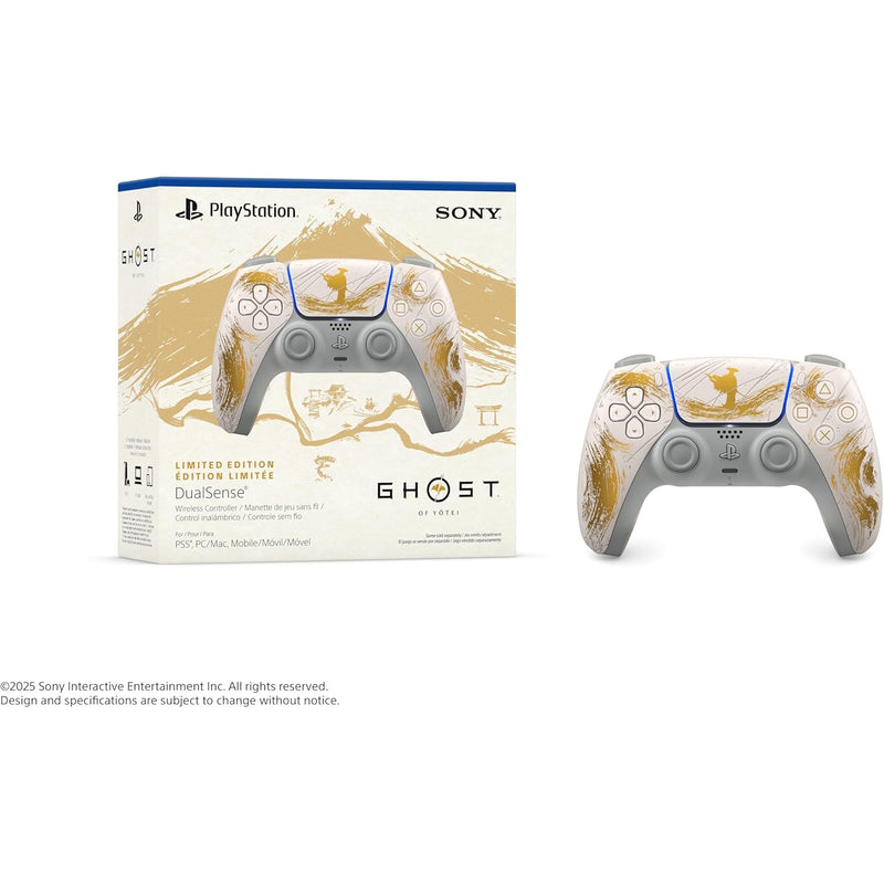 DualSense Wireless Controller – Ghost of Yōtei Gold Limited Edition [PlayStation 5 Accessory] PlayStation 5 Accessory Sony
