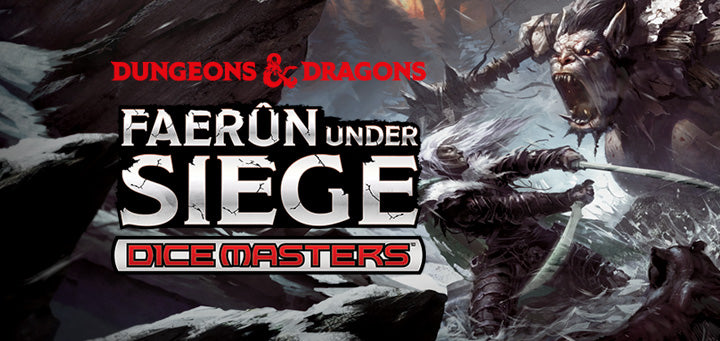 Dungeons and Dragons Faerun Under Siege Dice Masters: 2 Cards & Dice Foil Pack Card Game WizKids   