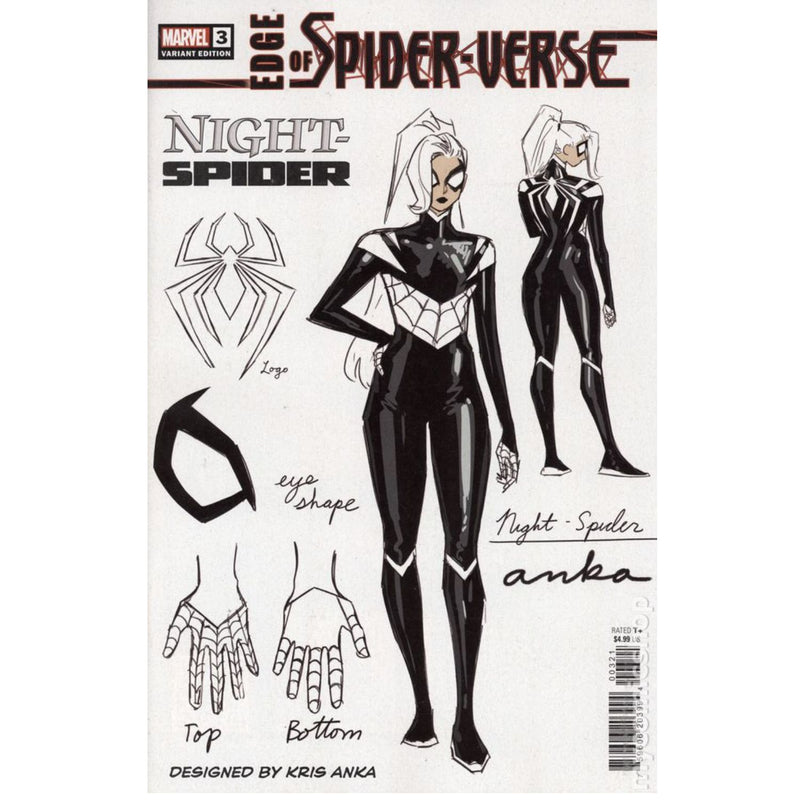 Edge of Spider-Verse: #3 [Kris Anka Design CVR B - 1:10] 2022 Comics Marvel Comics