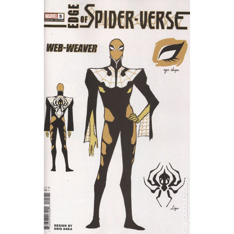 Edge of Spider-Verse: #5 [Kris Anka Design R1 - 1:10] 2022 Comics Marvel Comics