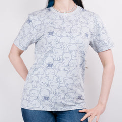 Giordano X Milk Mocha Bear: Daily Life Collage (Blue) T-Shirts Milk Mocha Bear