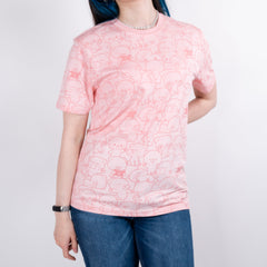 Giordano X Milk Mocha Bear: Daily Life Collage (Pink) T-Shirts Milk Mocha Bear