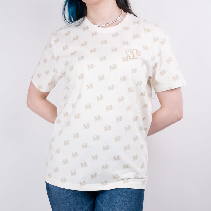 Giordano X Milk Mocha Bear: Monogram (Beige) T-Shirts Milk Mocha Bear