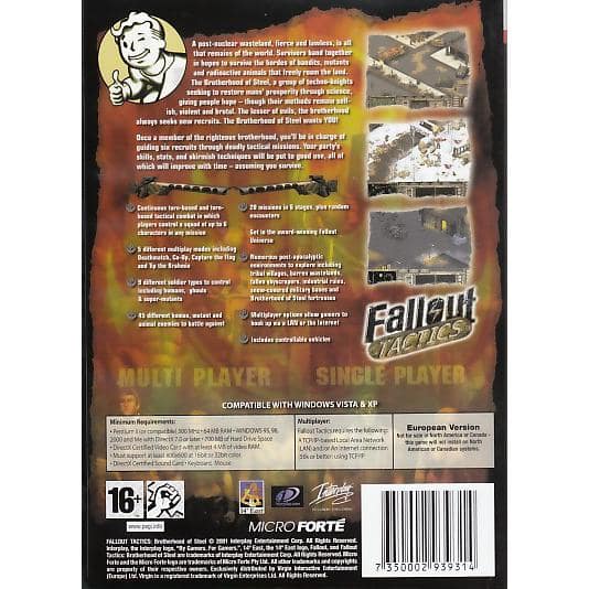 Fallout Tactics [PC Computer DVD Windows] PC Video Game Bethesda