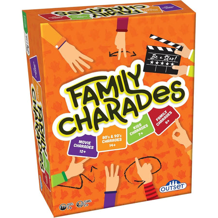 Family Charades - New Design [Board Game, 3+ Players] Board Game Outset Media