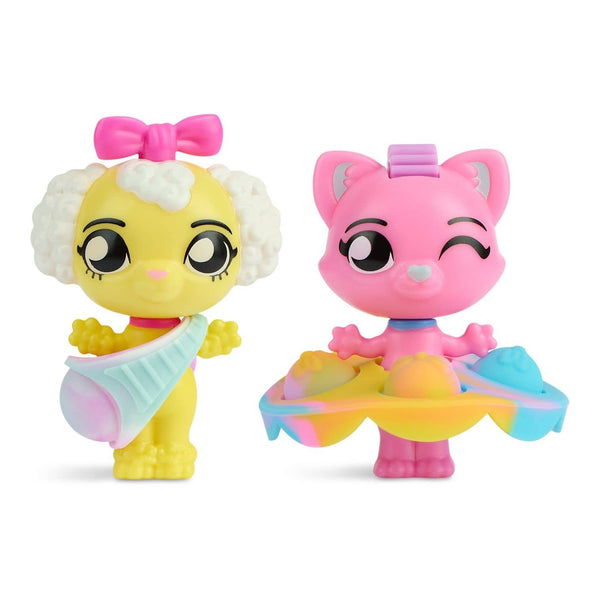 WowWee Fashion Fidgets Mini Pets Pink Animal Sensory Fidget Dolls (2 WowWee Fashion Fidgets Mini Pets Pink Animal Sensory Fidget Dolls (2