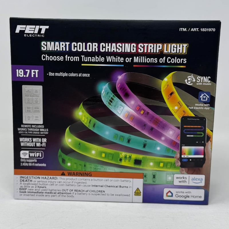 Feit Electric - Smart Color Changing Strip Light - 19.7 ft [Electronics] Electronics Feit Electric