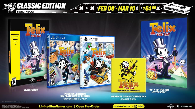 Felix the Cat: Classic Edition - Limited Run #526 [PlayStation 4] PlayStation 4 Video Game Limited Run Games
