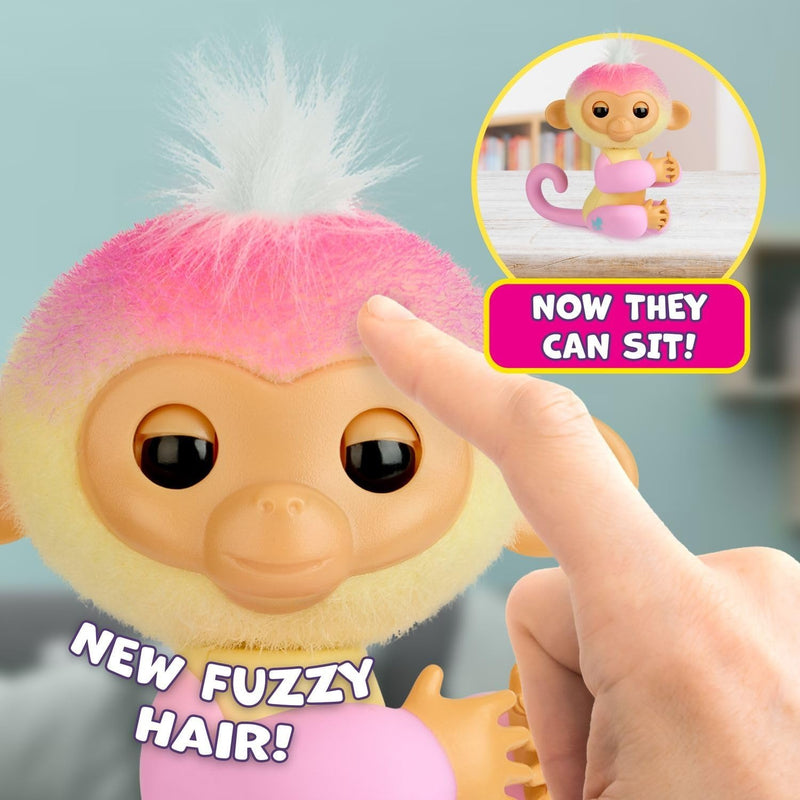 Fingerlings 2.0: Baby Monkey Nursery Playset - Jas with 2-in-1 Cradle and High Chair Toys & Games WowWee