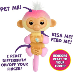 Fingerlings 2.0: Baby Monkey Nursery Playset - Jas with 2-in-1 Cradle and High Chair Toys & Games WowWee