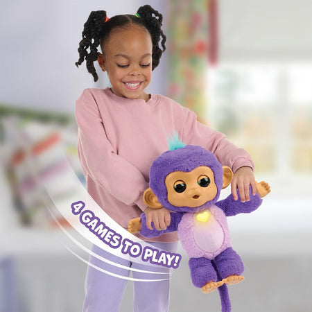 Fingerlings Cute n Cuddles Monkey - Purple Toys & Games WowWee