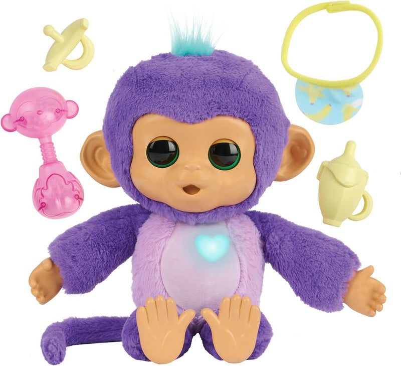 Fingerlings Cute n Cuddles Monkey - Purple Toys & Games WowWee