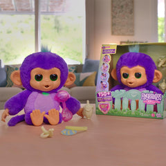 Fingerlings Cute n Cuddles Monkey - Purple Toys & Games WowWee