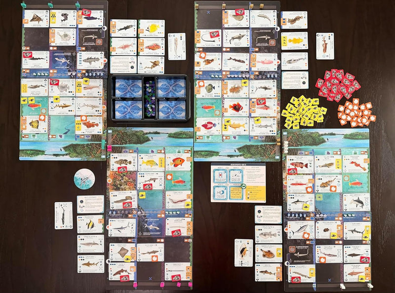 Finspan: Sharks and Reefs Expansion [Board Game, 1-5 Players] Board Game Stonemaier Games