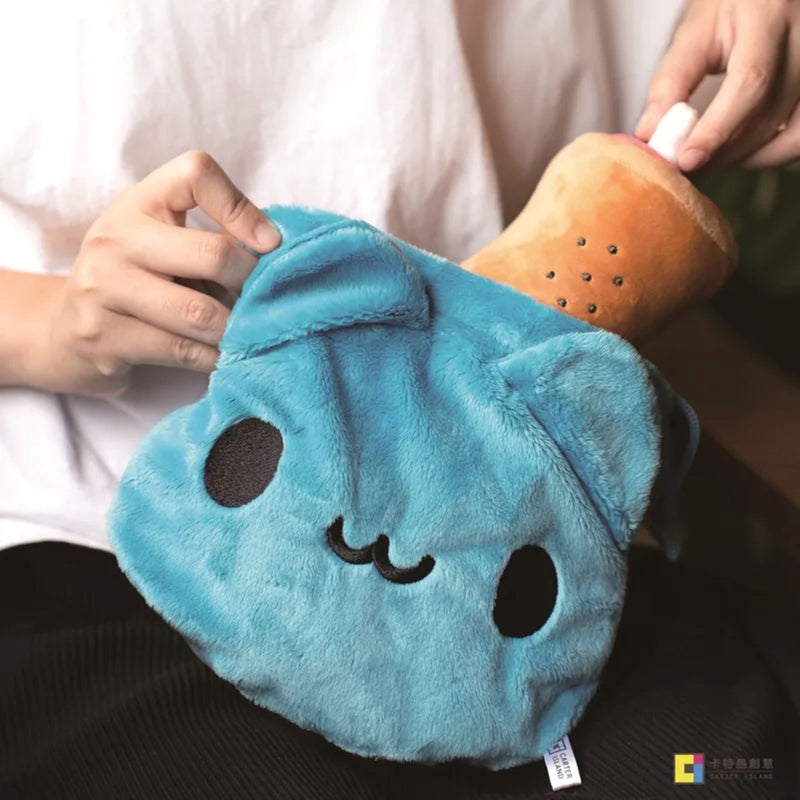 Bugcat Capoo: Fluffy Big Face Storage Bag Accessories Bugcat Capoo