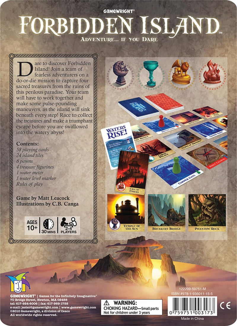 Forbidden Island [Board Game, 2-4 Players] Board Game Gamewright