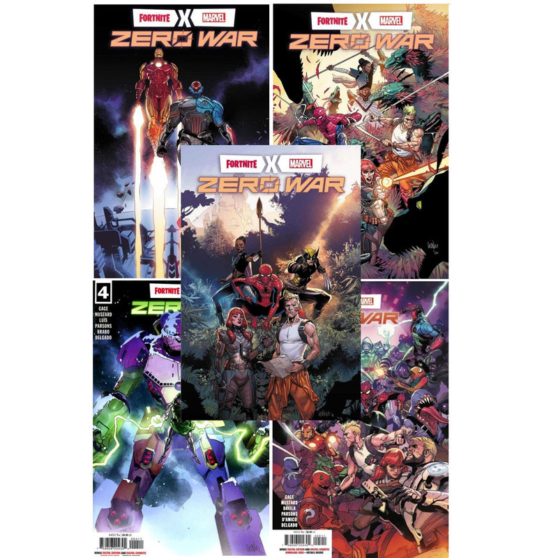 Fortnite X Marvel Zero War 5 Book Set: #1-5 [Leinil Yu CVR A] 2022 Comics Marvel Comics