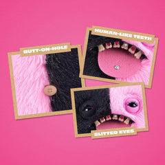 Fuggler Baddies: Wide Eyed Weirdo - Blank/Pink Toys & Games Zuru