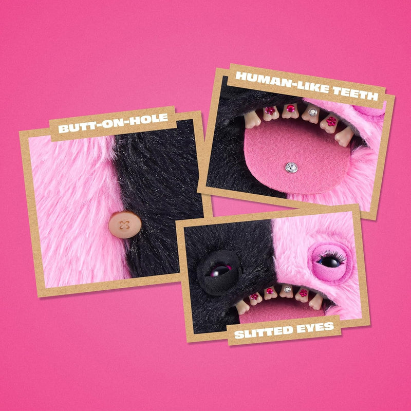Fuggler Baddies: Wide Eyed Weirdo - Blank/Pink Toys & Games Zuru