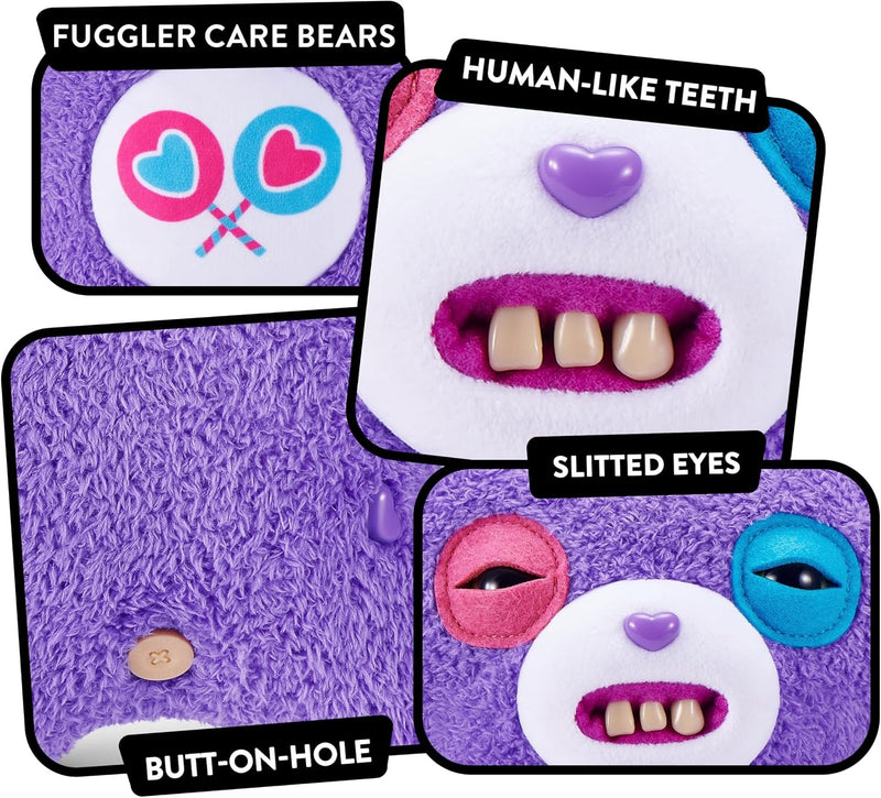 Fuggler Care Bears: Share Bear - Purple Toys & Games Zuru